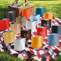 Sacs refermables en aluminium de forme carrée MOMI CBR Mini, sacs en mylar avec fermeture éclair pour le stockage des aliments - Logo personnalisé, prêts à être expédiés