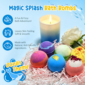 ATOANY 6 Pezzi Bombe da Bagno Effervescenti Magiche con Oli Essenziali Naturali Vegane Rilassanti con Sorpresa Giocattolo per Bambini - Product Image 4