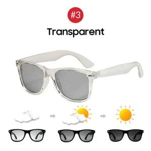 Lunettes de soleil polarisées photochromiques classiques carrées caméléon avec logo personnalisé 2025 UV400 pour hommes et femmes - Product Image 6