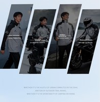 Ensemble imperméable de cyclisme deux pièces (veste et pantalon) en polyester de luxe, coupe universelle pour moto/voiture et livraison de repas