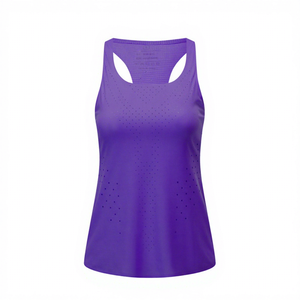 Camisetas sin mangas personalizadas con logo para maratón, <span class=keywords><strong>de</strong></span> poliéster <span class=keywords><strong>de</strong></span> secado rápido, chaleco ligero <span class=keywords><strong>de</strong></span> malla con tecnología Wind Tunnel para mujer, chaleco deportivo <span class=keywords><strong>de</strong></span> entrenamiento. - Product Image 3