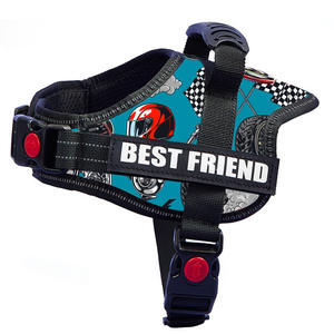 Arnés Reflectante para Perros <span class=keywords><strong>Pet</strong></span> Tactics, Correa de Pecho Transpirable para Razas Grandes, Botón de Nailon Ajustable, Cuerda de Tracción Ecológica, Nocturno - Product Image 2