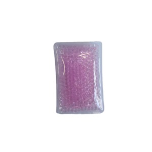 Vente en gros de compresses rectangulaires en PVC à billes de gel, chaudes et froides, à usage double, avec billes élastiques - Product Image 4