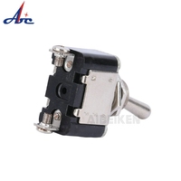Nouveau style Chine 12mm LED rouge 12VDC 6A SPDT Mini interrupteur à bascule en métal M6 pour accessoires de voiture ABILKEEN