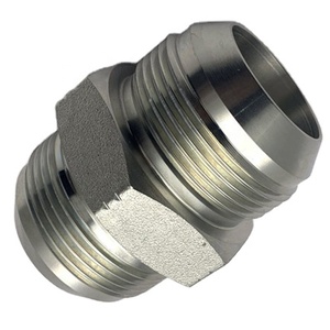 Nhà Máy Giá JIC Nam Chủ Đề Núm Vú Thép Không Gỉ 304 316 SS Thẳng Flare Phụ Kiện Chuyển Đổi Khớp Nối Ống Adapters - Product Image 1