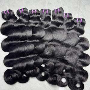 Extensions de cheveux humains vierges brésiliens ondulés, 30-32 pouces, double trame, noir naturel, toutes les couleurs adaptées, longues - Product Image 5