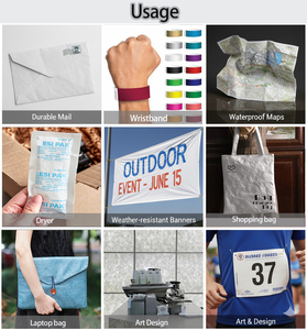 Carta <span class=keywords><strong>Tyvek</strong></span> Dupont A4 Yishu 1443r 1056d all'Ingrosso, Materiale Grezzo Impermeabile per Braccialetti - Product Image 6