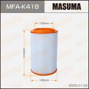 Filtre à air moteur automobile MASUMA MFA-K418, insert de filtre à air d'admission, cartouche de remplacement durable pour ASIE - Product Image 3