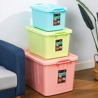 Boîte de rangement pour vêtements en plastique imperméable, nouvelle conception, multifonction, empilable, cuisine, chambre, salle de bain