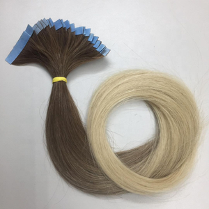 Cinta de alta calidad para extensiones de cabello, cabello virgen 100% humano Remy, doble cinta de estiramiento en ruso, gran Stock - Product Image 4