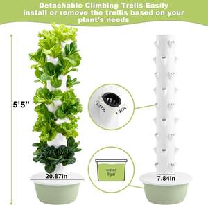Sistema <span class=keywords><strong>de</strong></span> Torre Hidropónica Vertical <span class=keywords><strong>de</strong></span> 13 Niveles para Cultivo en Interiores e Invernaderos - Product Image 3