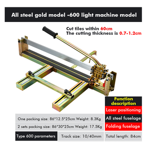 Coupe-carreaux manuel de qualité industrielle et DIY 600/800 mm, grande machine à découper la porcelaine, système <span class=keywords><strong>Slim</strong></span>, compatible OEM & ODM - Product Image 4