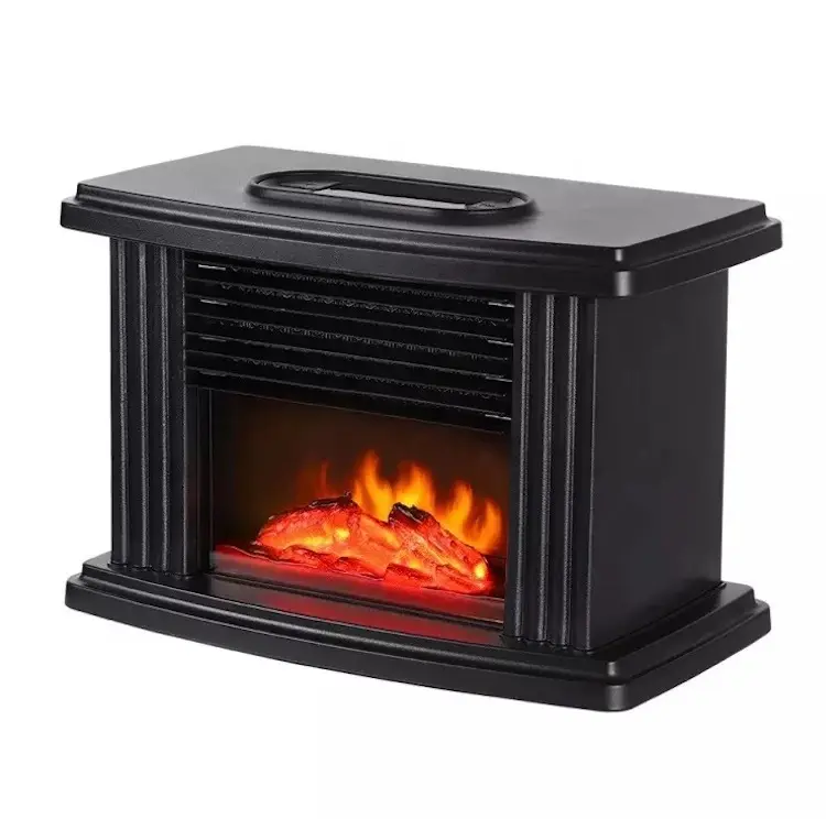 Máquina de calefacción de invierno para el hogar independiente, chimenea de 1000W, calentador eléctrico de oficina separado cálido, calentador de efecto de fuego para quemar troncos