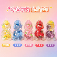 Nouveau jouet à presser Ours fruité avec chapeau, jouet anti-stress à rebond lent en forme d'ours mignon, fruit réaliste