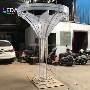 Décoration de mariage en forme de fleur LEDA, fond de scène de mariage, pilier pour la décoration de fête, cérémonie, événement - Product Image 4