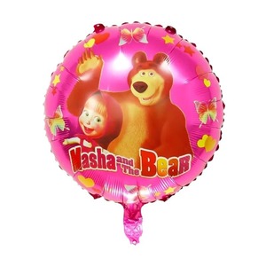 Hot Phim Hoạt Hình Masha Gấu Nhôm Lá Bóng Tròn Bóng Phim Hoạt Hình Bóng Trang Trí Sinh Nhật Nguồn Cung Cấp Bên Trẻ Em Đồ Chơi Không Khí Globo - Product Image 5