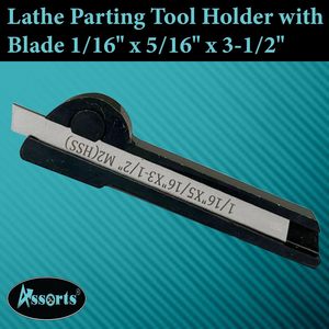 <b>Lathe</b> Parting <b>Tool</b> Holder 1/16 X 5/16 X 3-1/2 Blade Precision Cut Off <b>Tool</b> for Metal <b>Lathes</b> - Product Image 3