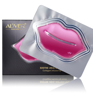 Masque pour les lèvres ALIVER Cherry Crystal Clear Collagen, hydratant longue durée, nourrissant, masque pour les lèvres au collagène hydrolysé coréen - Product Image 1