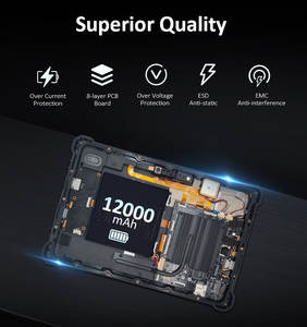 جهاز لوحي متين مقاوم للماء IP67 يعمل بنظام ويندوز 10/11 مع بطارية 12000 مللي أمبير للاستخدام الخارجي والصناعي، شاشة 10.1 بوصة مع نظام تحديد المواقع - Product Image 4