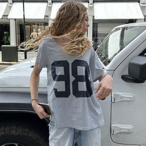 Camiseta Holgada de Punto Transpirable para Mujer, Estilo Casual y Urbano - Product Image 1