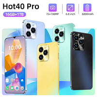 Teléfono Móvil Inteligente Hot 40 Pro con Pantalla HD de 6.8 Pulgadas, Doble SIM, 5G, 16 GB + 1 TB de Almacenamiento, CPU Octa Core, Sistema Android 14