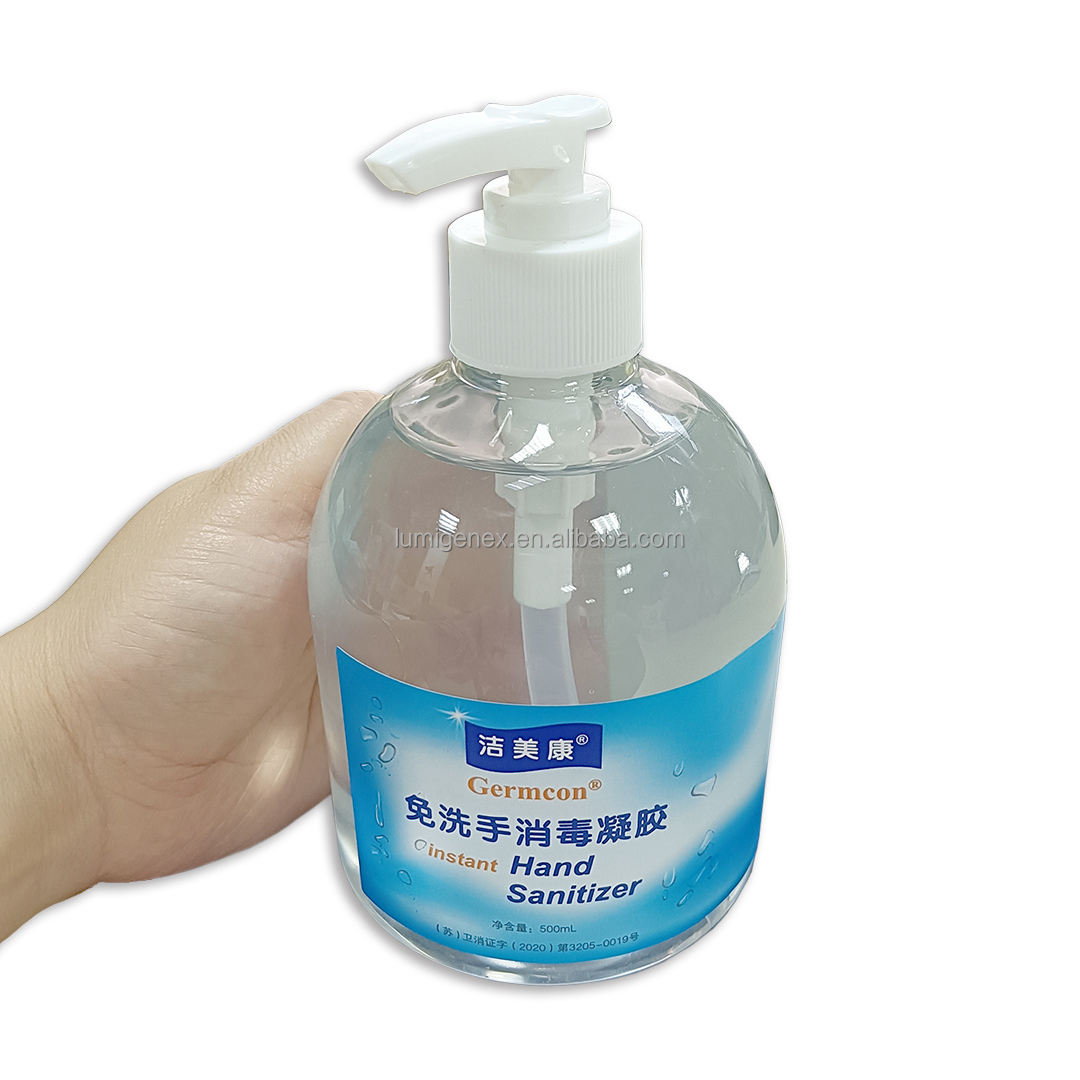 A planta que o óleo essencial adicionou a fábrica de desinfecção anti-bacteriana do gel do sanitizer da mão personalizou o sanitiz da mão do gel do álcool de 75% 1