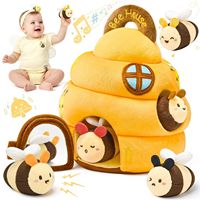 Lot de jouets en peluche animaux de la ferme en gros d'usine, poupées éducatives douces pour les cadeaux de fête et les cadeaux d'anniversaire pour enfants