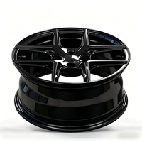 Nouveau modèle 17-20 pouces noir brillant #   Jantes croisées de style sport en alliage modifié, usinées CNC et traitées thermiquement pour berlines, marque HEH
