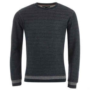 Suéter gris oscuro para hombre cuello redondo Jersey de punto suave invierno cálido moda Casual Top cómodo uso diario para hombres - Product Image 1