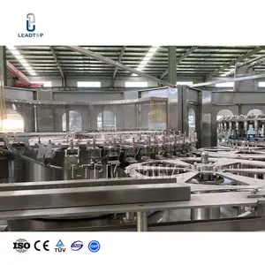 Configuratie Automatische Vloeistofvulling Capping En Etikettering Machine Lijn Plastic Fles Ronde Vulmachine