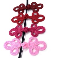Nouveau bouton de grenouille chinoise de noeud décoratif coloré teint par coutume populaire pour le cheongsam