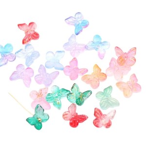Glass Butterfly Shaped <b>Beads</b> 10mm Frosted With Gold Foil For DIY Jewelry Making Accessories Spring 2025 Yiwu Origin - Product Image 5