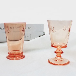 LANGXU Verre à vin <span class=keywords><strong>vintage</strong></span> à fond plat de 230ml Grands verres à <span class=keywords><strong>cristal</strong></span> rouge pour verre à <span class=keywords><strong>champagne</strong></span> avec gobelet élégant de couleur orange - Product Image 4