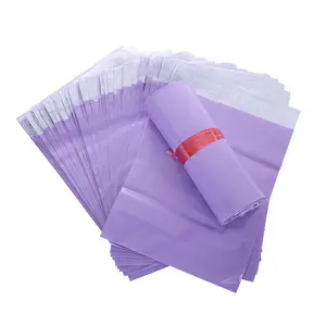 Factory Customized Purple Color Plain Mailing Bags Shipping Courier Postage Plastic Bag Packaging For Clothing