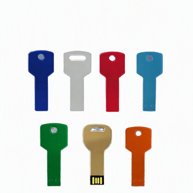 Metal Keychain USB Flash Drive 4GB/8GB Personalized Creative Mini Key-Style USB Stick USB 2.0  Promotional Gifts