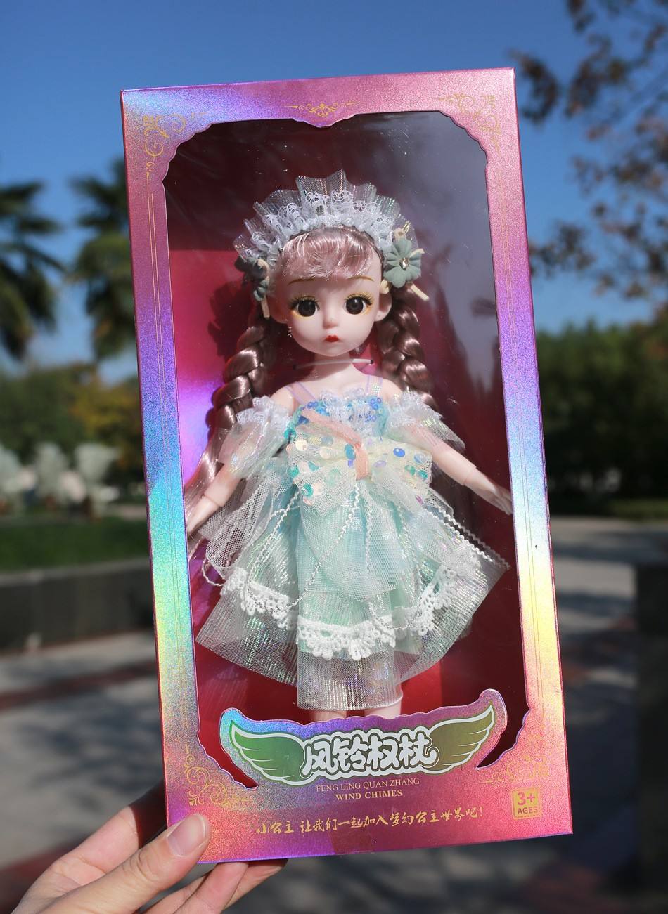 Robe princesse bleue à double tresse style H