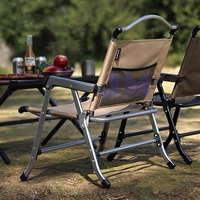 Chaise pliante de camping et de pique-nique au design moderne, avec structure en aluminium, pour utilisation en extérieur et dans le jardin