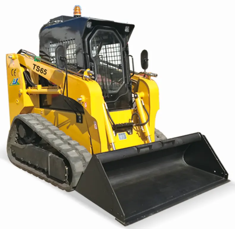 Popular TS65 track skid steer loader with rubber crawler/ yanmar diesel engine /grass cutter