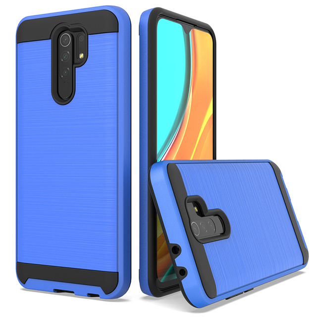 15 Colors Hybrid Back Shell Free Sample Cover Cell Phone Case for Xiaomi Redmi 9 9A 9C