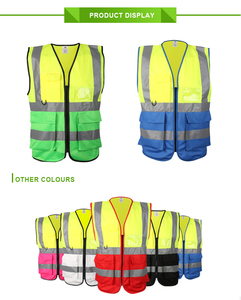 เสื้อกั๊กนิรภัยสะท้อนแสง CITICITY รุ่นสั่งทำพิเศษ Hi Viz ความปลอดภัยสูง พร้อมกระเป๋า ยี่ห้อ ANSI Class 2 WX - Product Image 2