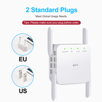 Repetidor WiFi Inalámbrico de 2.4G y 5Ghz, Amplificador de Señal WiFi de 300M y 1200 Mbps, Extensor de Largo Alcance 802.11AC 5G, Punto de Acceso Wi-Fi