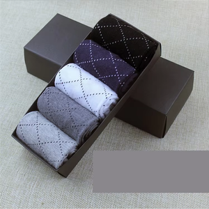 Fabricant JISEN Chaussettes d'affaires en <span class=keywords><strong>coton</strong></span> et en boîte automne-hiver pour hommes - Product Image 4