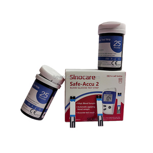 Tira Reactiva para <span class=keywords><strong>Medidor</strong></span> <span class=keywords><strong>de</strong></span> <span class=keywords><strong>Glucosa</strong></span> Safe Accu2 <span class=keywords><strong>Sinocare</strong></span> - Product Image 1