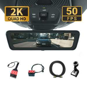 Sinjet กล้องติดรถยนต์สำหรับมองหลังรถยนต์ทั่วไป, กล้องติดรถยนต์กว้าง2K 1080P 8.2นิ้วกระจกเต็มหน้าจอ H8โปรแผงหน้าปัดกล้องลินุกซ์ - Product Image 1