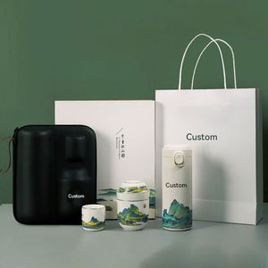 Set de Regalo de Lujo Personalizado con Logotipo para Empresas: Cuaderno, Bolígrafo y Botella de Agua, Taza de Invierno para el Hogar, Set de Regalo para Empleados - Product Image 1