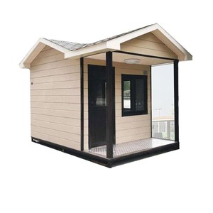 Metal Flowered Guard Booth Stainless Steel Door <b>Security</b> Shelter Outdoor Parking <b>Equipment</b> White - Product Image 4