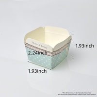 Mafen Cajas de cartón cuadradas de cuatro lados en relieve para hornear, aptas para alimentos, de pasteles para embalaje, ventaja UV, personalizable