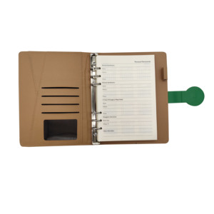 2025 bán buôn thiết kế mới A5 B5 bìa cứng máy tính xách tay lá vàng in cá nhân tổ chức kế hoạch Vòng chất kết dính Clip rời lá - Product Image 4