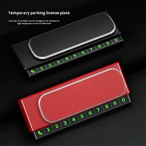 Vente flash : Plaque d'immatriculation <span class=keywords><strong>de</strong></span> voiture avec <span class=keywords><strong>numéro</strong></span> <span class=keywords><strong>de</strong></span> <span class=keywords><strong>téléphone</strong></span> temporaire, en plastique, cachée, multifonctionnelle, créative, pour console centrale - Product Image 3