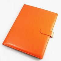 Porte-documents en cuir PU A4, classeur de documents avec logo personnalisé et fermeture magnétique, organiseur de fichiers pour l'école et le bureau